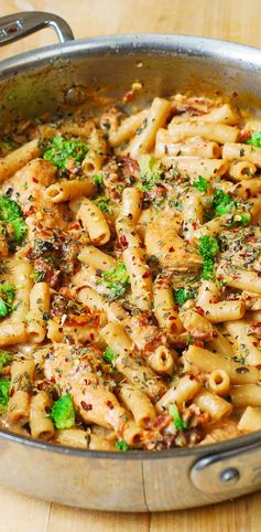 Chicken and Broccoli Pasta with Sun-Dried Tomato Cream Sauce