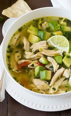 Chicken Avocado Lime Soup