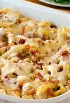 Chicken-Bacon-Ranch Baked Penne