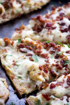 Chicken Bacon Ranch Flatbread Pizza