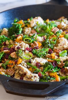 Chicken Broccoli Quinoa Skillet