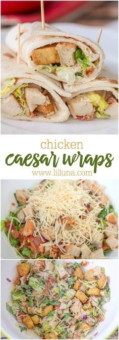 Chicken Caesar Wraps