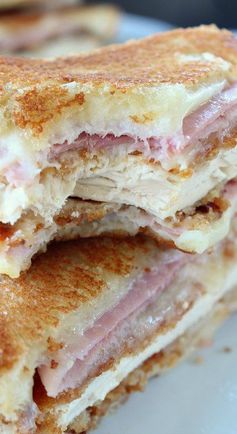 Chicken Cordon Bleu Grilled Cheese