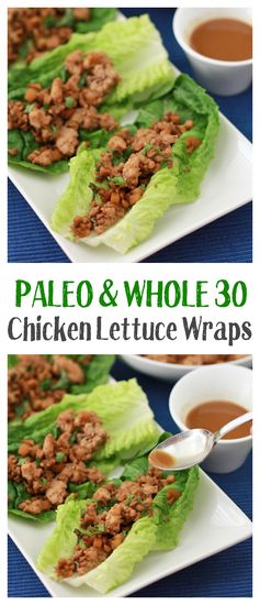 Chicken Lettuce Wraps (GF, DF, Paleo, Whole30