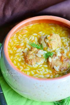 Chicken Meatball & Orzo Hearty Soup