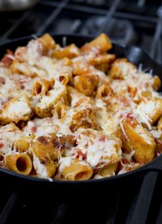 Chicken Parm and Pasta Skillet