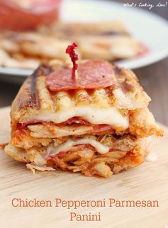 Chicken Pepperoni Parmesan Panini & Hormel Pepperoni