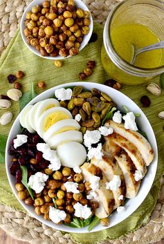 Chicken Power Bowls with Crispy Baked Garbanzo Beans