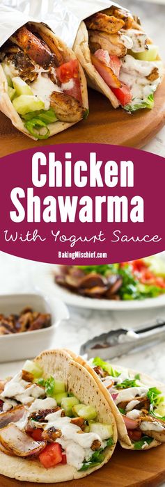 Chicken Shawarma With Yogurt Sauce