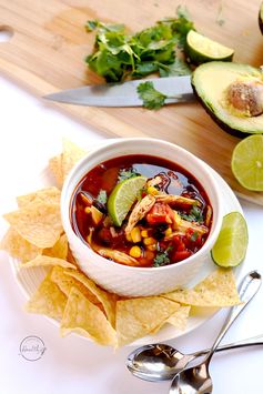 Chicken Tortilla Soup in the Instant Pot