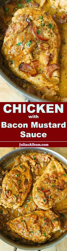 Chicken with Bacon Mustard Sauce
