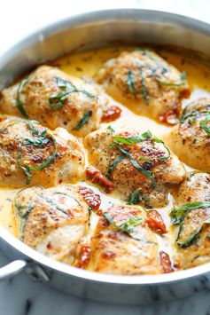 Chicken with Sun-Dried Tomato Cream Sauce