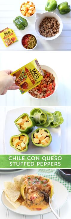 Chile con Queso Stuffed Peppers