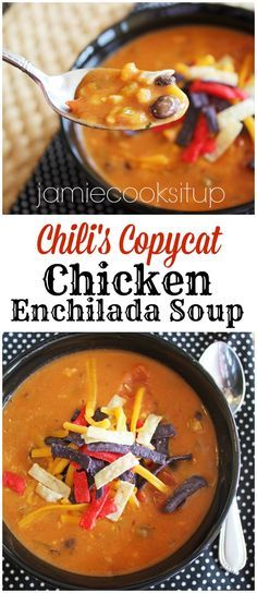 Chili’s Copycat Chicken Enchilada Soup