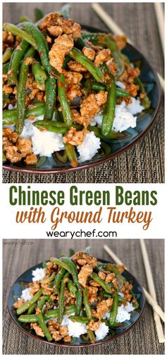 Chinese Green Beans with Ground Turkey