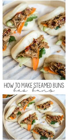 Chinese Pulled Pork Steamed Buns (Bao Buns