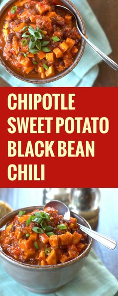 Chipotle Black Bean and Sweet Potato Chili