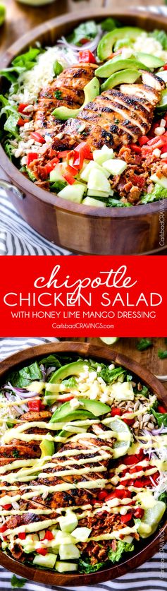 Chipotle Chicken Salad with Honey Mango Dressing