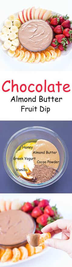 Chocolate Almond Butter Fruit Dip