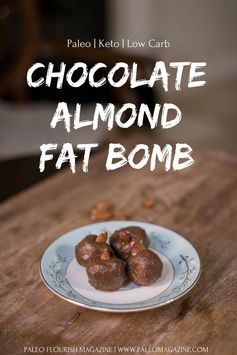 Chocolate Almond Fat Bomb Recipe [Paleo, Keto, Low Carb]