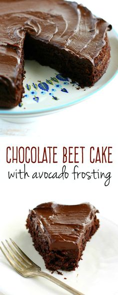 Chocolate Beet Cake with Chocolate Avocado Frosting