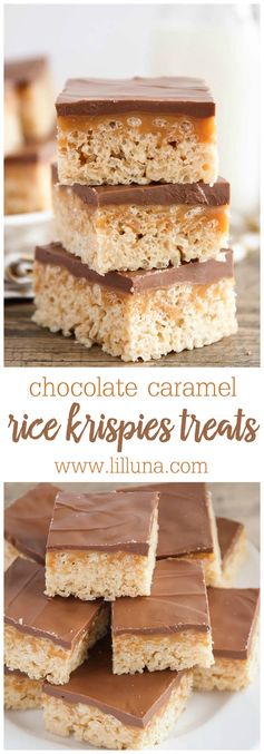 Chocolate Caramel Peanut Butter Rice Krispies Treats