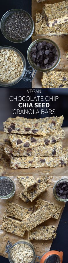 Chocolate Chip Chia Seed Granola Bars