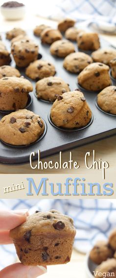 Chocolate Chip Mini Muffins (vegan