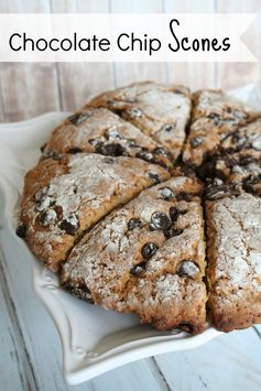 Chocolate Chip Scones with Vegan Instructions