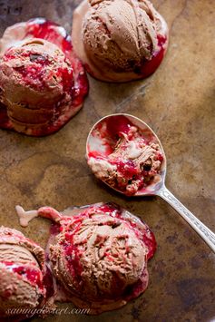 Chocolate Chocolate-Chunk Raspberry Swirl Ice Cream