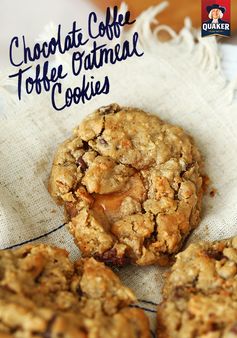 Chocolate Coffee Toffee Oatmeal Cookies