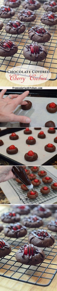 Chocolate Covered Cherry Cookies