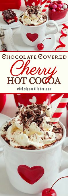 Chocolate Covered Cherry Hot Cocoa