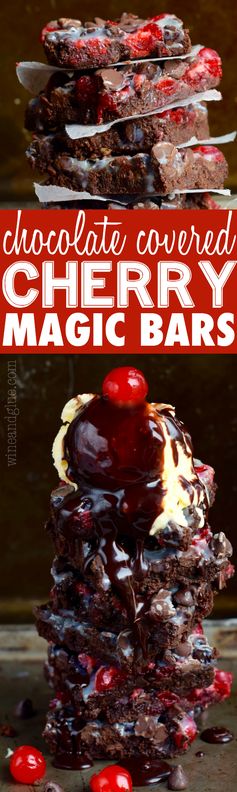 Chocolate Covered Cherry Magic Bars