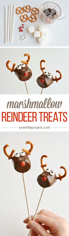 Chocolate Covered Marshmallow Reindeer