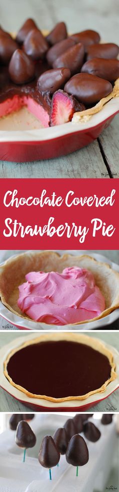 Chocolate Covered Strawberry Pie