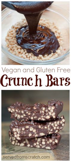 Chocolate Crunch Bars - Vegan
