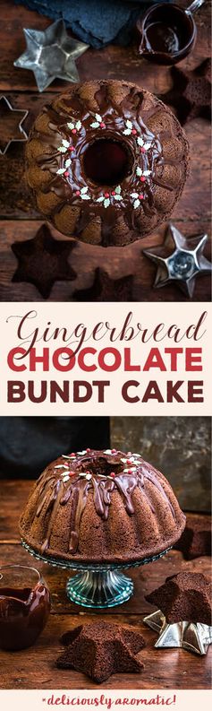 Chocolate Gingerbread Bundt Cake