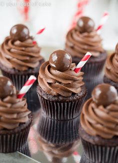 Chocolate Malt Cupcakes