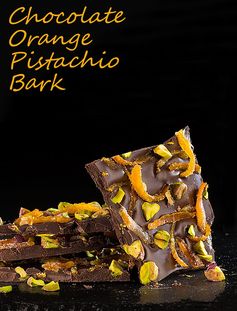 Chocolate Orange Pistachio Bark