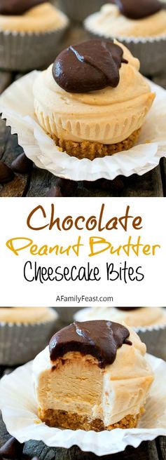 Chocolate Peanut Butter Cheesecake Bites