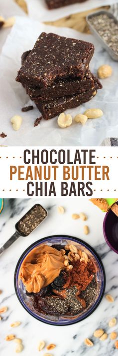 Chocolate Peanut Butter Chia Bars