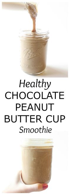 Chocolate Peanut Butter Cup Protein Smoothie