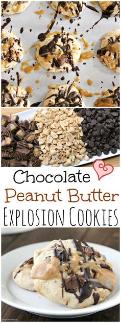 Chocolate Peanut Butter Explosion Cookies