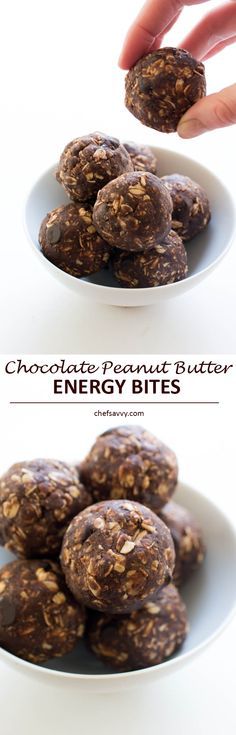 Chocolate Peanut Butter Protein Bites