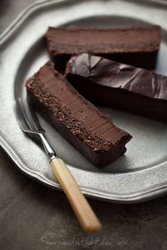 Chocolate Peppermint Silk Brownie Bars