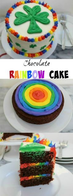 Chocolate Rainbow Cake