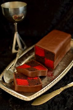 Chocolate Raspberry Battenberg