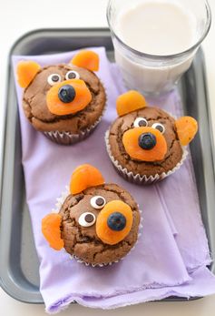 Chocolate Teddy Bear Muffins