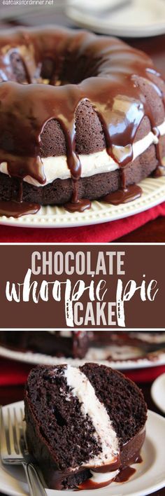 Chocolate Whoopie Pie Cake